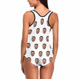 Custom Face Seamless Selfie Head Women's Tank Top Bathing Swimsuit