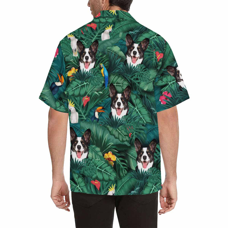 Custom Print Hawaiian Shirt with Face My Pet Design Your Own Unique Gift for Boyfriend/Husband