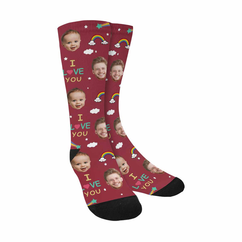 Custom Socks Face Socks with Faces Personalized Socks Face on Socks Birthday Gifts for Dad