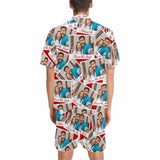 Custom Photo&Name Beautiful Memories Hawaiian Set Summer Holiday Hawaiian Shirt & Shorts Set Put Your Image Name on Set