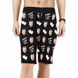 Custom Baby Face Love Daddy Men's Beach Shorts