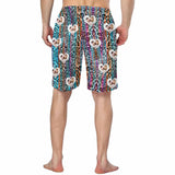 Custom Photo Leopard Men's Beach Shorts