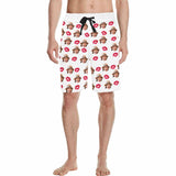 Custom Face Mouth Men's All Over Print Casual Shorts