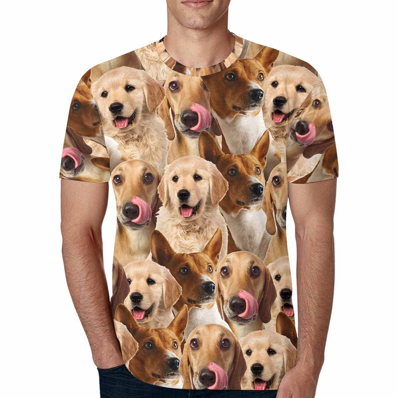 Custom Shirts with Photo Three Pups Add Your Own Custom Photo Personalized Image Made for You