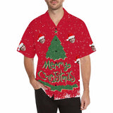 Custom Hawaiian Shirts with Face Christmas Tree Christmas Aloha Shirt Birthday Vacation Party Gift