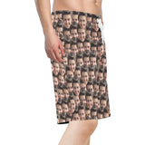 Custom Face Men's All Over Print Beach Shorts