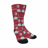 Custom Socks Face Socks with Faces & Name Personalized Socks Anniversary Gifts for Girlfriend