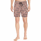 Custom Face Girlfriend Cute Men's Quick Dry Swim Shorts, Personalized Funny Swim Trunks