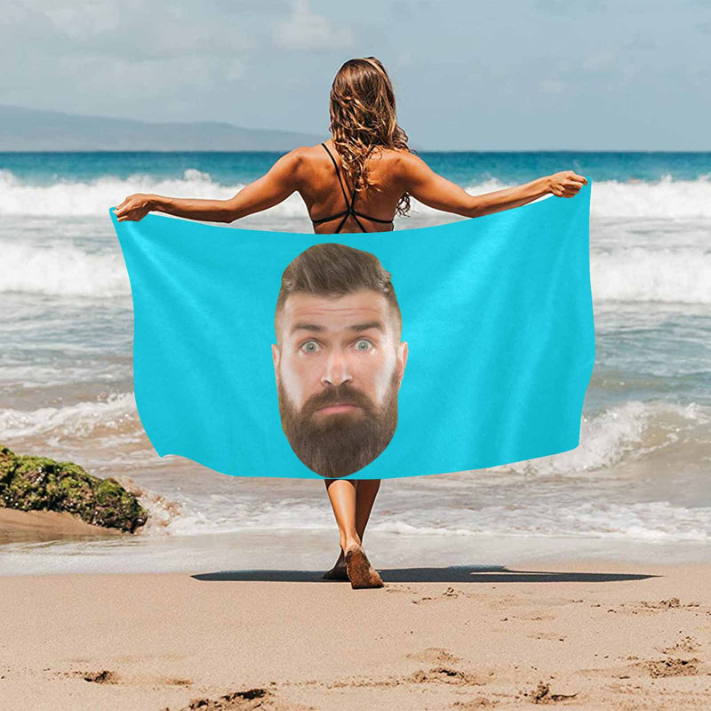 Custom Face Different Color Bath Towel Beach Towel Pool Towel Camp Towel