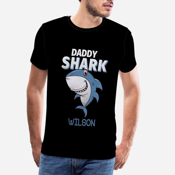 Custom Name Shark Family Matching T-shirt Put Your Name on Shirt Unique Design Shirt Gift