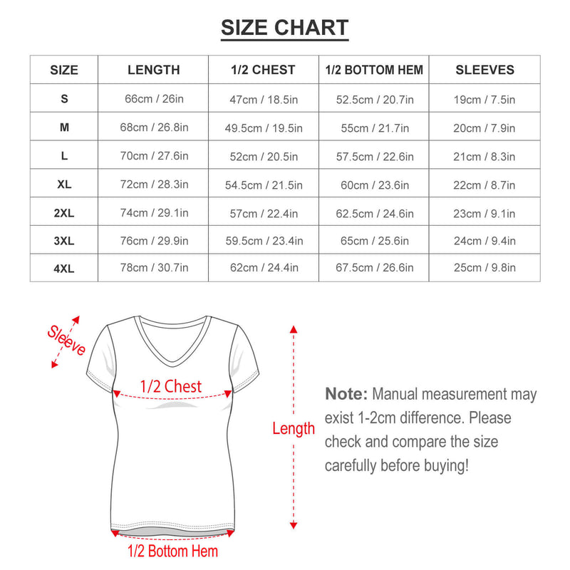 Custom Pet Face Women's T-Shirt Personalized Ladies V Neck Short Sleeve T-Shirt