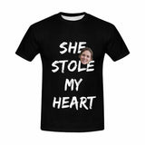 Custom Face Stole My Heart T-shirt Made for You Put Your Face on A Personalized Tshirt Add Your Image