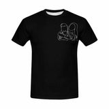 Custom Portrait Outline Shirt, Line Art Photo Shirt For Male, Custom Men's All Over Print T-shirt, Photo Outline Outfit For Couple