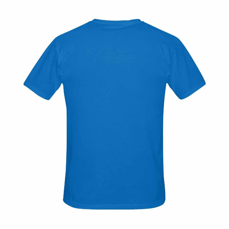 Custom Name Super Dad Blue Background T-shirt Add Your Own Custom Text Name Personalized Message Made for You