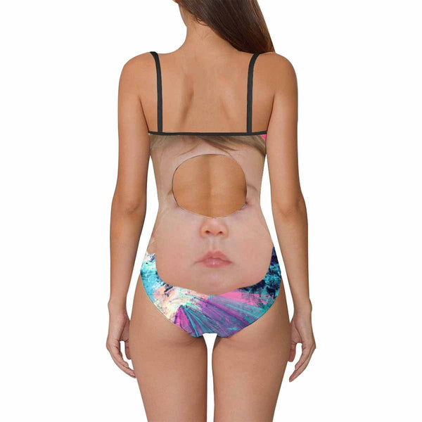 Custom Face Funny Women's Slip One Piece Swimsuit