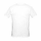 Custom Portrait Outline Shirt, Line Art Photo Shirt For Female, Custom Women's All Over Print T-shirt, Photo Outline Outfit For Couple White