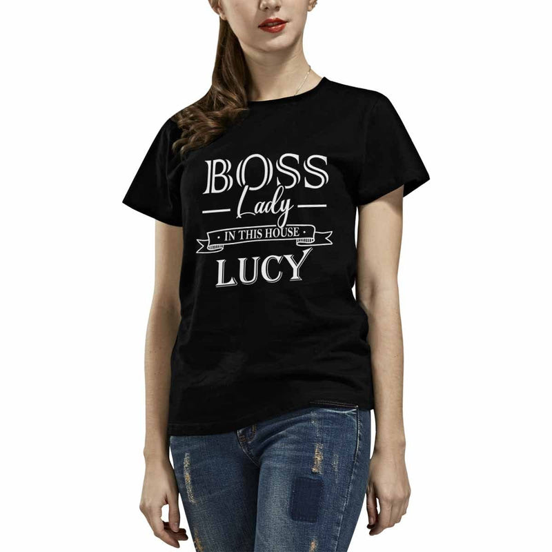 Design Name Boss Parent-child Family Matching All Over Print T-shirt Create Your Own Design Shirt for Gift