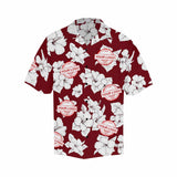 Custom Logo Hawaiian Shirts Sketch Flower Create Your Own Hawaiian Shirt Special Birthday Gift for Him