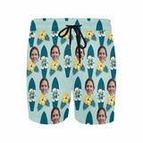 Custom Face Surfing Quick-Dry Swim Trunks Men's Bathing Suit