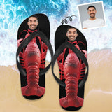 Custom Face Lobster Flip Flops