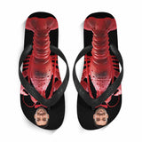 Custom Face Lobster Flip Flops