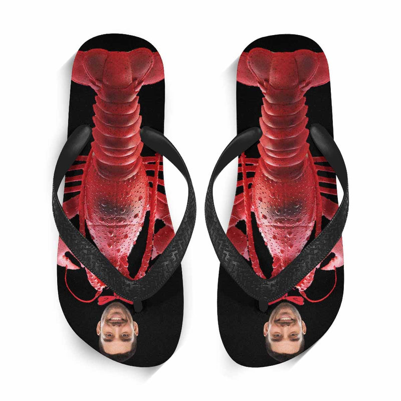 Custom Face Lobster Flip Flops