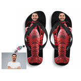 Custom Face Lobster Flip Flops