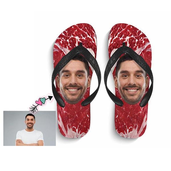 Custom Face Meat Flip Flops