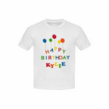 Custom Name Birthday Air Balloon Kid's All Over Print T-shirt