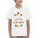 Custom Name Birthday Air Balloon Kid's All Over Print T-shirt