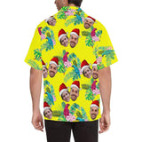 Custom Face Hawaiian Shirts Face Flower Birds Unisex & Teenage Design Your Own Funny Face Hawaiian Shirt