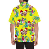 Hawaiian Shirts with Girlfriend Faces on Them Flower Birds Face Aloha Shirt Gift for Boyfriend/Husband