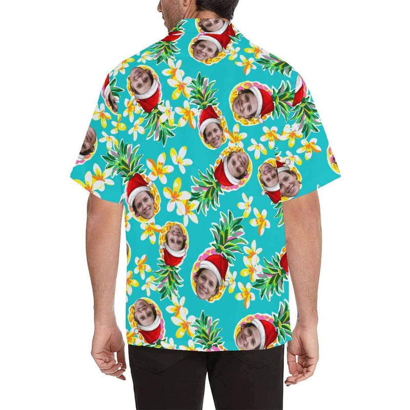 Custom Image Hawaiian Shirt with Photo Flower Pineapple Unisex & Teenage Hawaiian Shirt