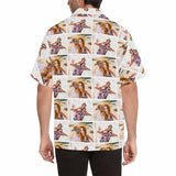 Custom Image Hawaiian Shirt Loving Couple Different Photo Aloha Shirt Birthday Vacation Party Gift