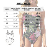 Custom Funny Face Swimsuit Personalized Women's Open Waist One Piece Bathing Suit Funny Gift Idea