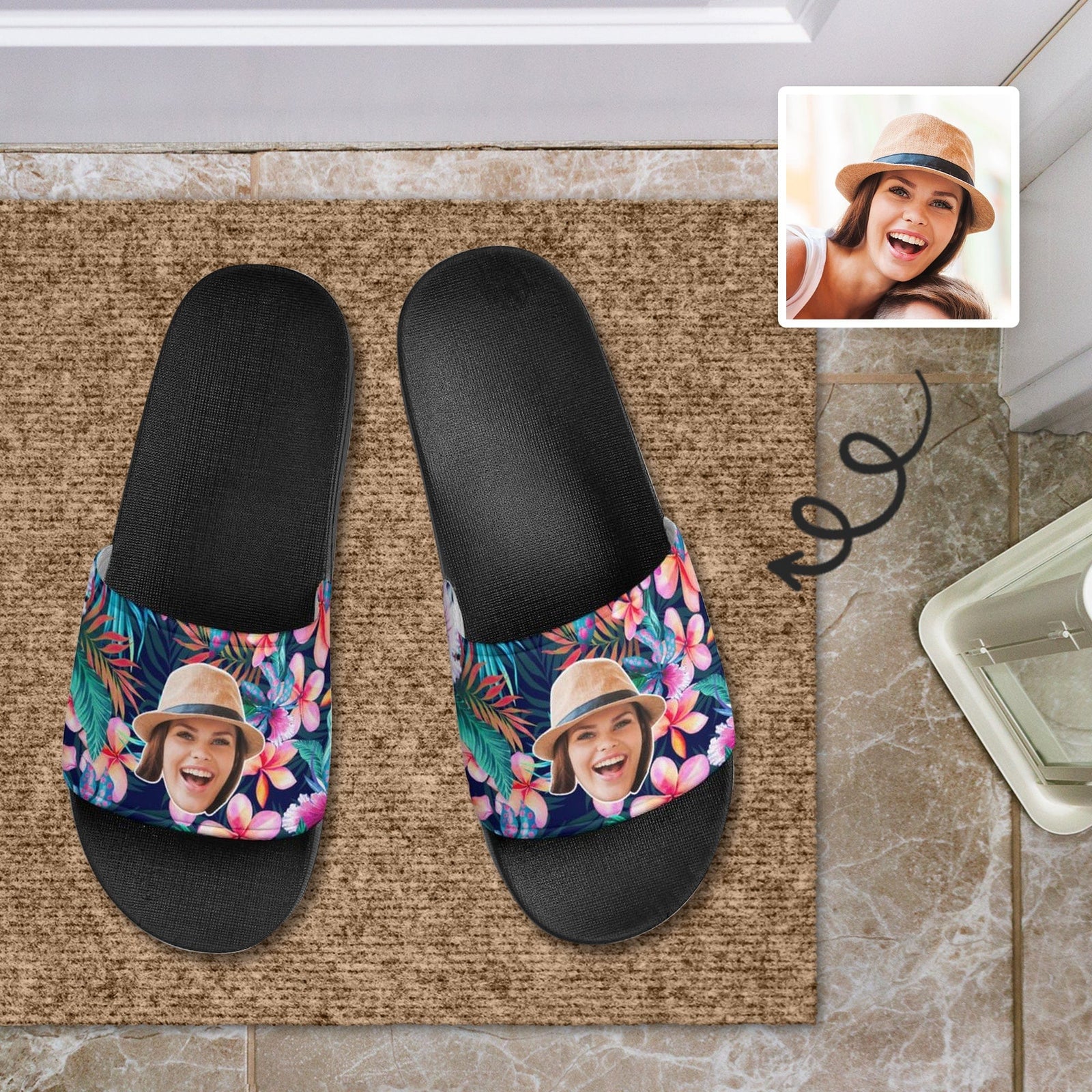 Custom p o flip fashion flops