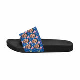 Custom Boyfriend Face Geometry Women's Slide Sandals