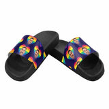 Custom Boyfriend Face Rainbow Love Women's Slide Sandals