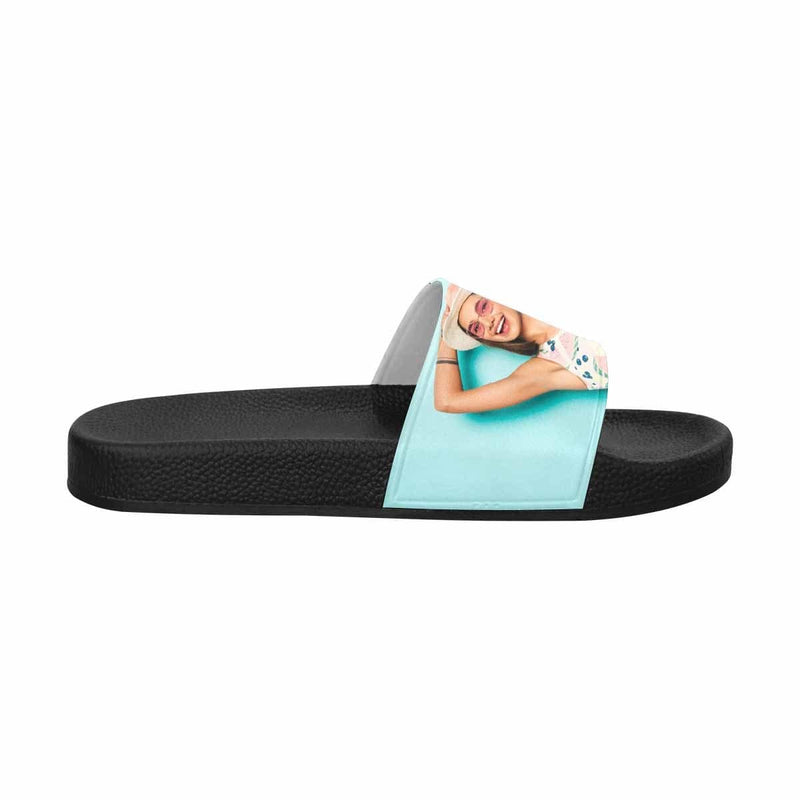 Custom Couple's Two Photo Women's Slide Sandals