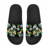 Custom Face Coconut Tree Men's Slide Sandals