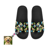 Custom Face Coconut Tree Men's Slide Sandals