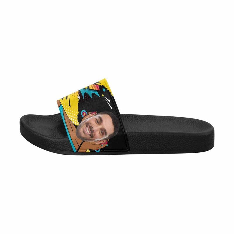 Custom Face Comic Women's Slide Sandals