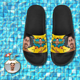 Custom Face Comic Women's Slide Sandals