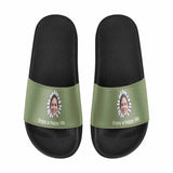 Custom Face Enjoy A Happy Life Men's Slide Sandals