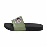 Custom Face Enjoy A Happy Life Men's Slide Sandals