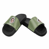 Custom Face Enjoy A Happy Life Men's Slide Sandals