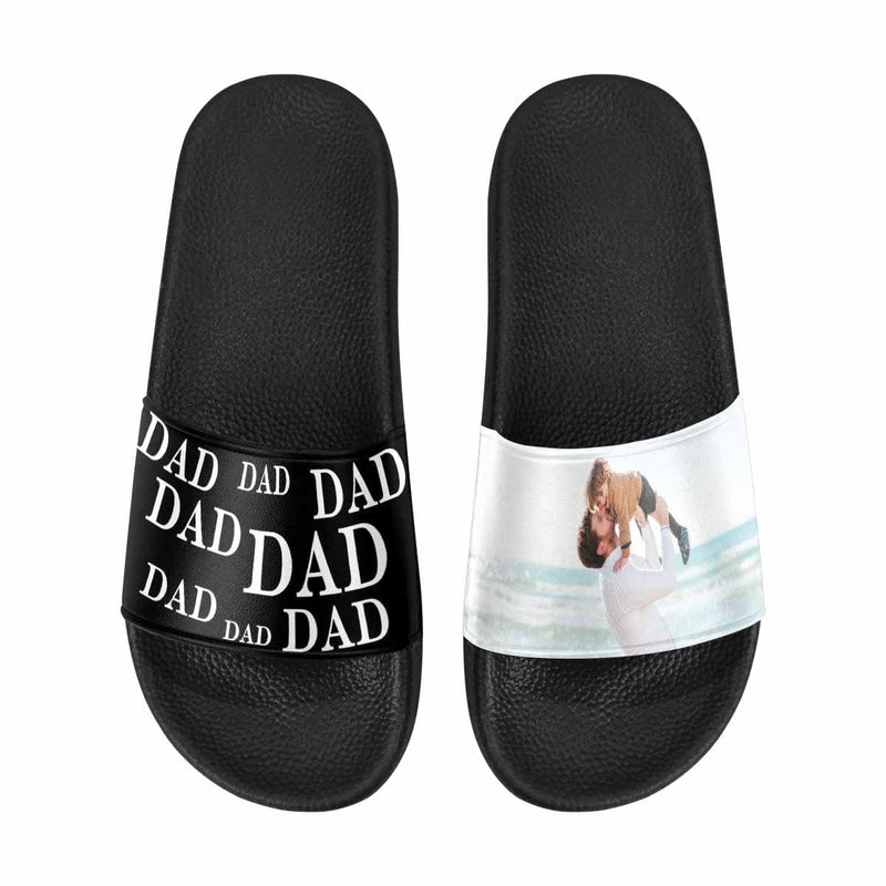 Custom Face Father's Day Men's Slide Sandals