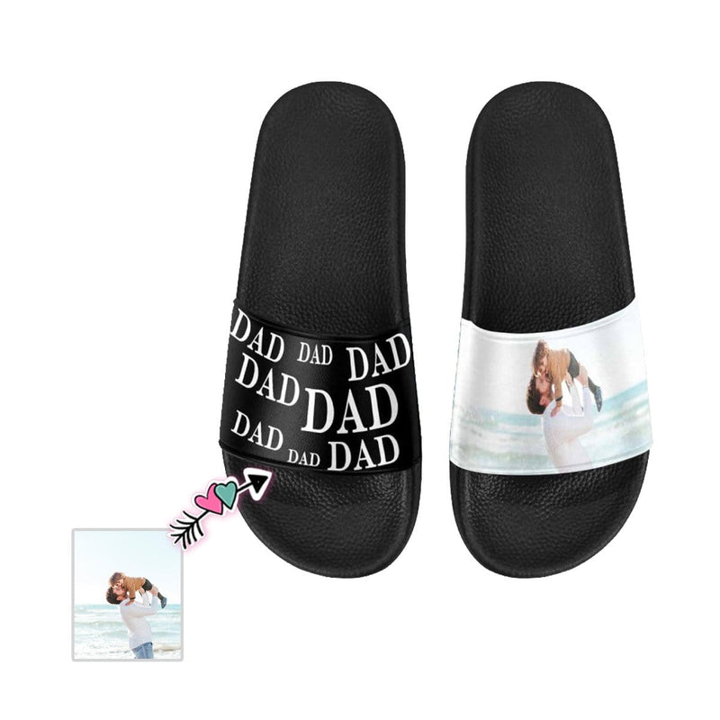 Custom Face Father's Day Men's Slide Sandals