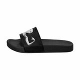 Custom Face Fitness Black Men's Slide Sandals