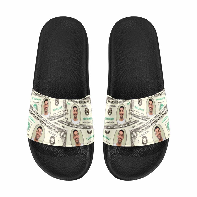 Custom Face Money Women's Slide Sandals